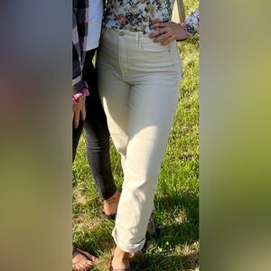 Athleta Cream Jeans